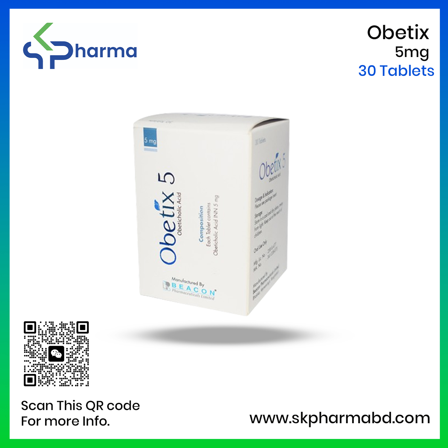 Obetix 5 Mg (Obeticholic Acid)