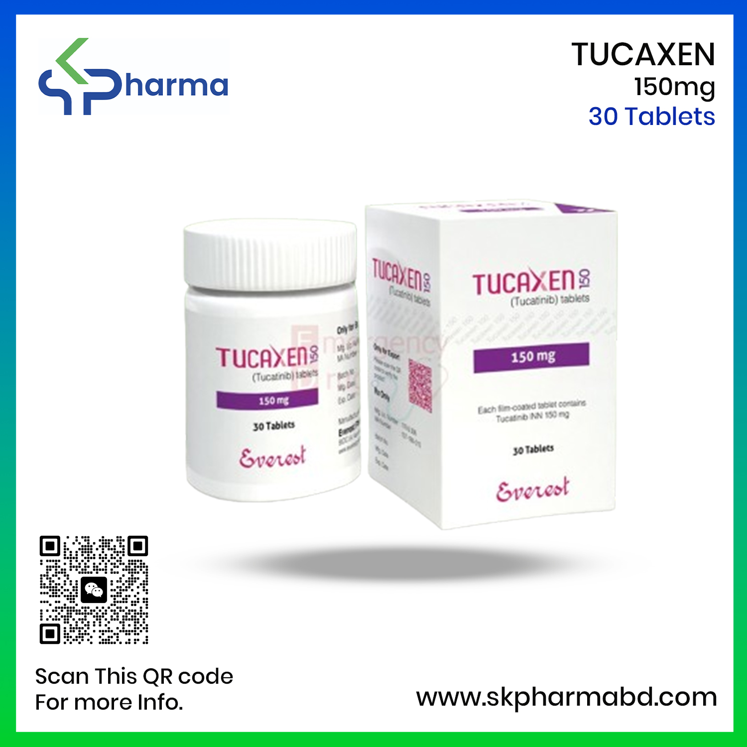 Tucaxen 150 Mg (Tucatinib)