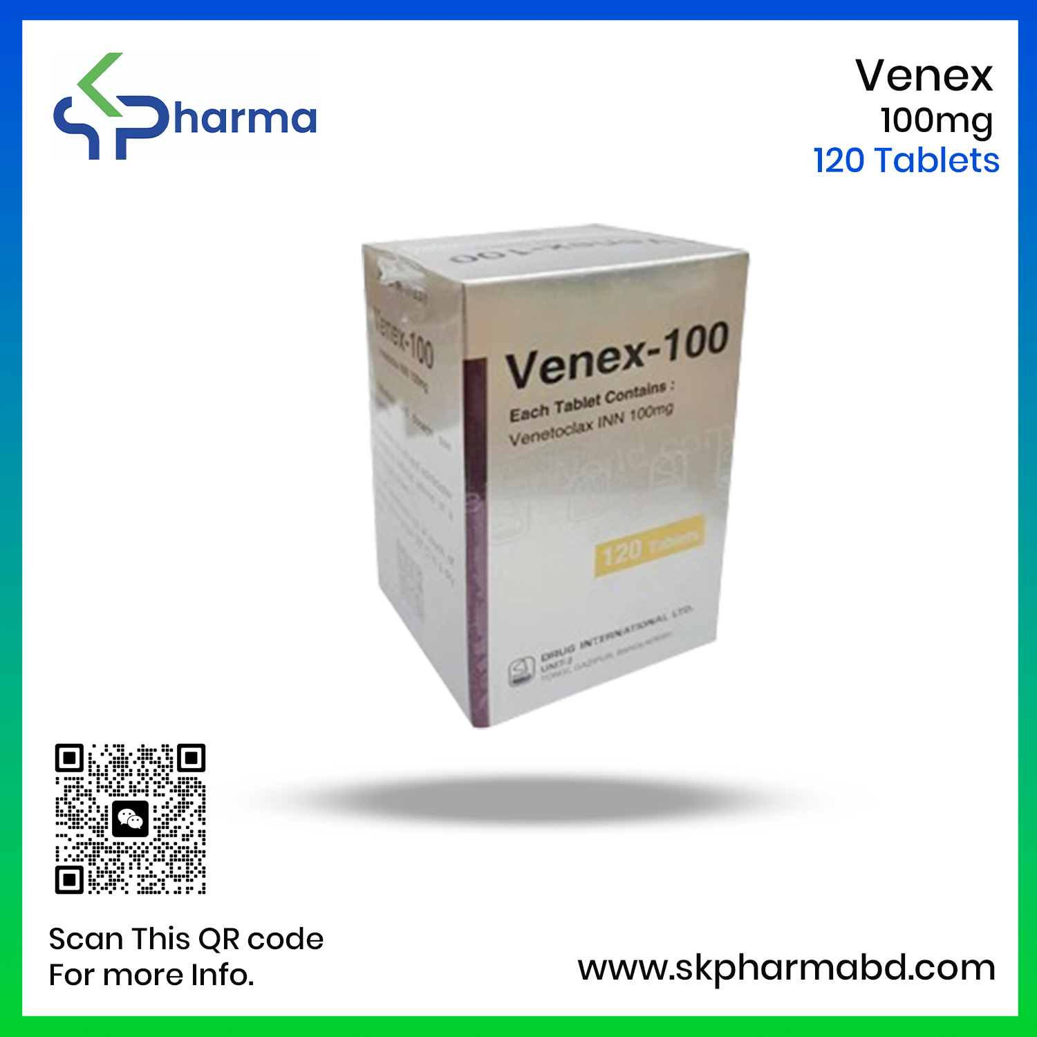 Venex 100 Mg (Venetoclax) Rx